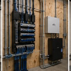 Clean data network rack build-out by Evotech IT LLC serving Houston, TX