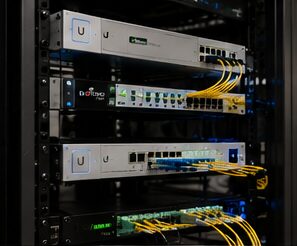 Fiber optic cabling and patch panel installation by Evotech IT LLC, Houston TX