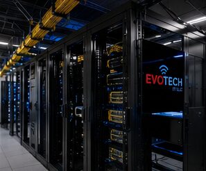 Professional fiber optic installation by Evotech IT serving Houston